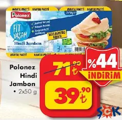 POLONEZ HİNDİ JAMBON 2X50 G POLONEZ HİNDİ JAMBON 2X50 G